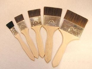 Cowhair flat brush